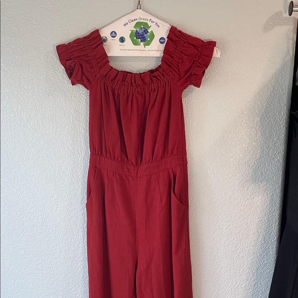 Lost + Wander Red Jumpsuit